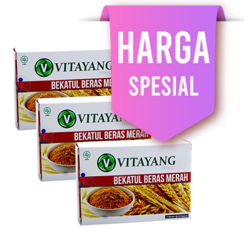 

Vitayang Bekatul Beras Merah (3x30 kapsul)