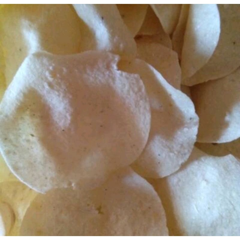 

KRUPUK KENTANG PUTIH KRISPI MANTAH KRIUK KHAS JAWA 1KG