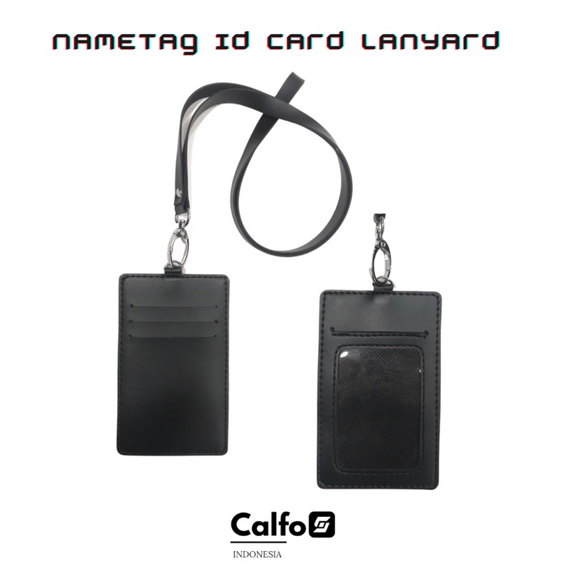 

Calfos Nametag ID Card Lanyard Kulit Sintetis