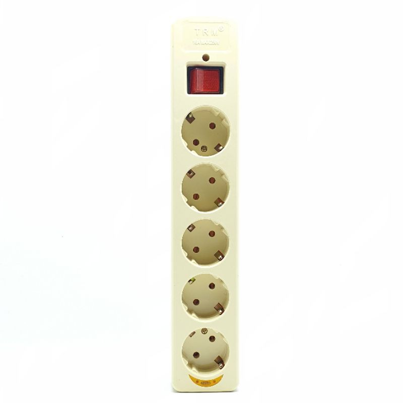 Trm SK Arde + Switch 5L / Ob Stop Kontak 5 Lubang / Colokan