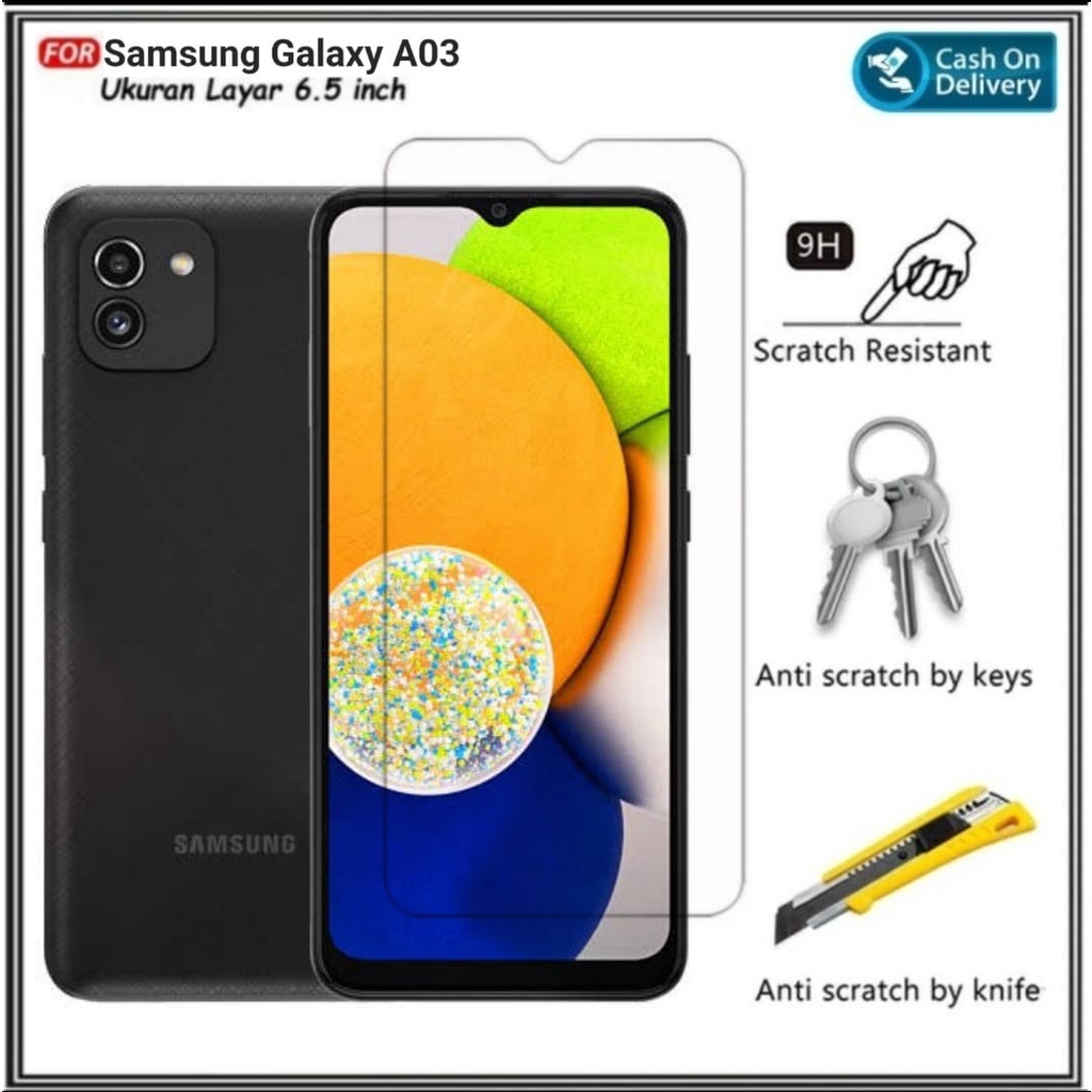 Promo Di AlvaCaseAcc Tempered Glass Samsung Galaxy A03 2022 Samsung A03 Core NEW Tempered Glass Laya