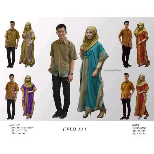 Kaftan couple sarimbit batik