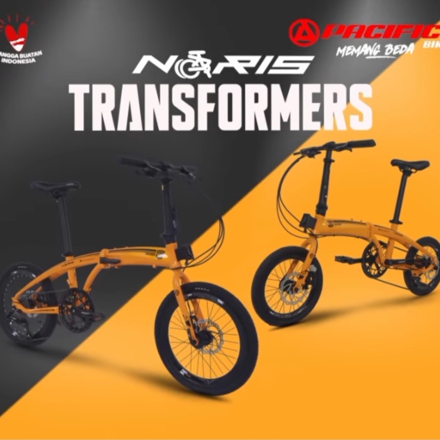 Sepeda Lipat 20 inch Pacific Noris 2.0 Transformer Limited Edition FOLDING BIKE