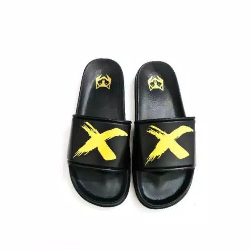 Sandal Maxslide X White Premium Terlaris / Sendal Slop Gen X Putih Premium