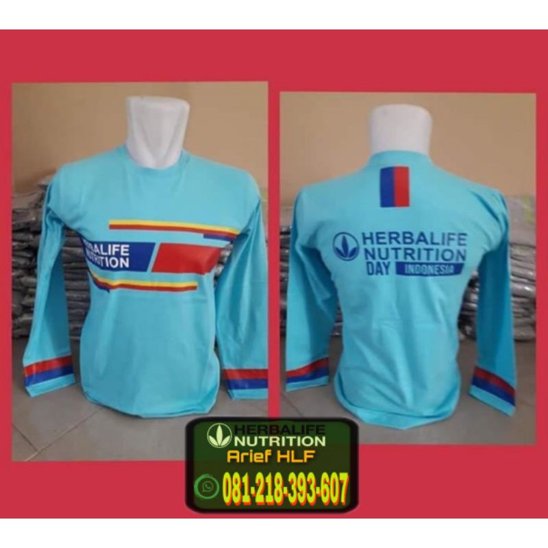 GRATIS TAMBAH NAMA KAOS HERBALIFE WANITA Baju Herbalife Limited Edition Lengan Panjang (Gratis Tamba