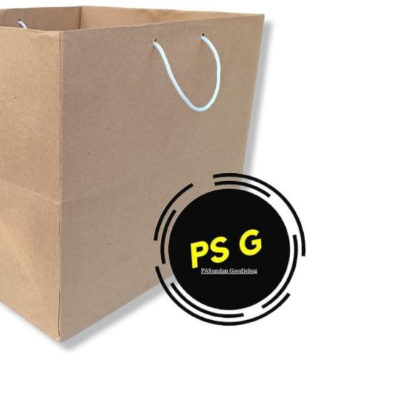 

ⅎ paperbag polos 25x25 box nasi/besek (Lusin) ☊