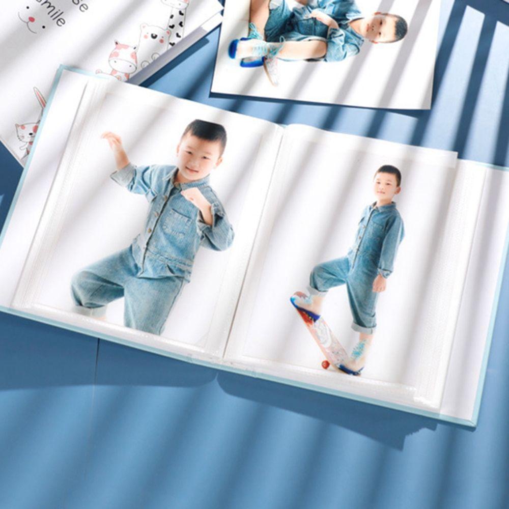 【 ELEGANT 】 Album Foto Portable Plastik Gambar Penyimpanan Pernikahan Baby Grow Foto Anak Hadiah Sticker Case