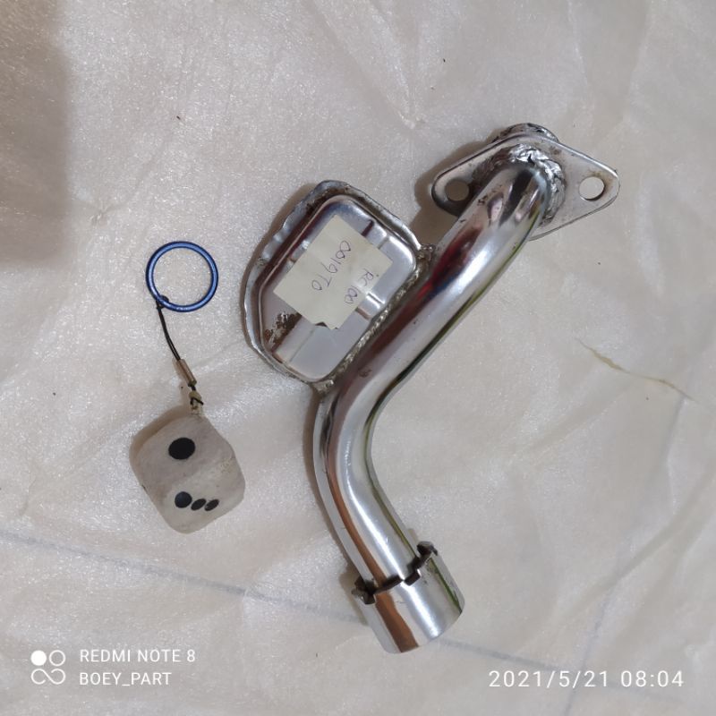 leher leheran pipa knalpot muffler rc100 rc 100 bravo non original