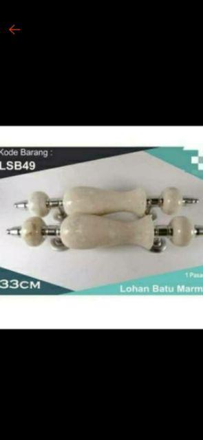 Handel Pintu Marmer Putih Crom