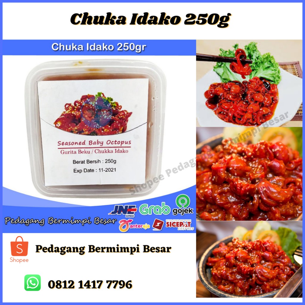 Chuka Idako Share Size 250gr | Salad Baby Octopus | Salad Bayi Gurita