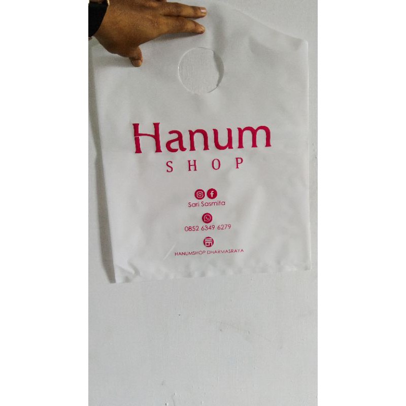 Sablon Plastik Packing Olshop Plong Gunung Glossy 35x45