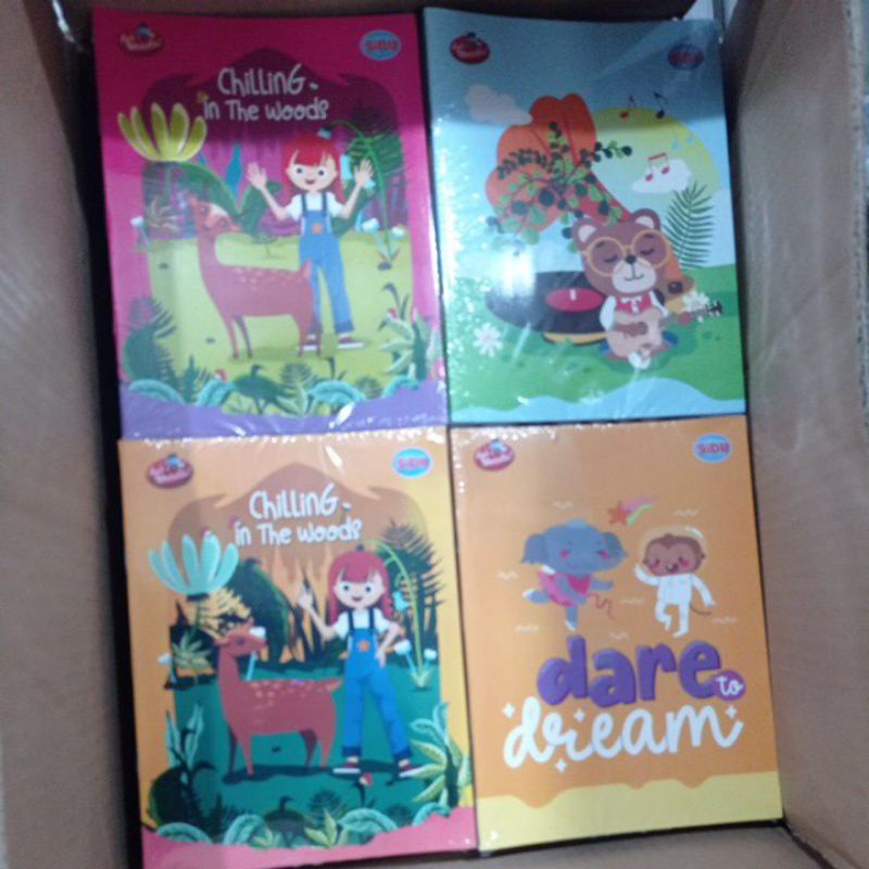 

Buku tulis SIDU / SINAR DUNIA 38 per pak isi 10 buku motif random (free packing kardus)