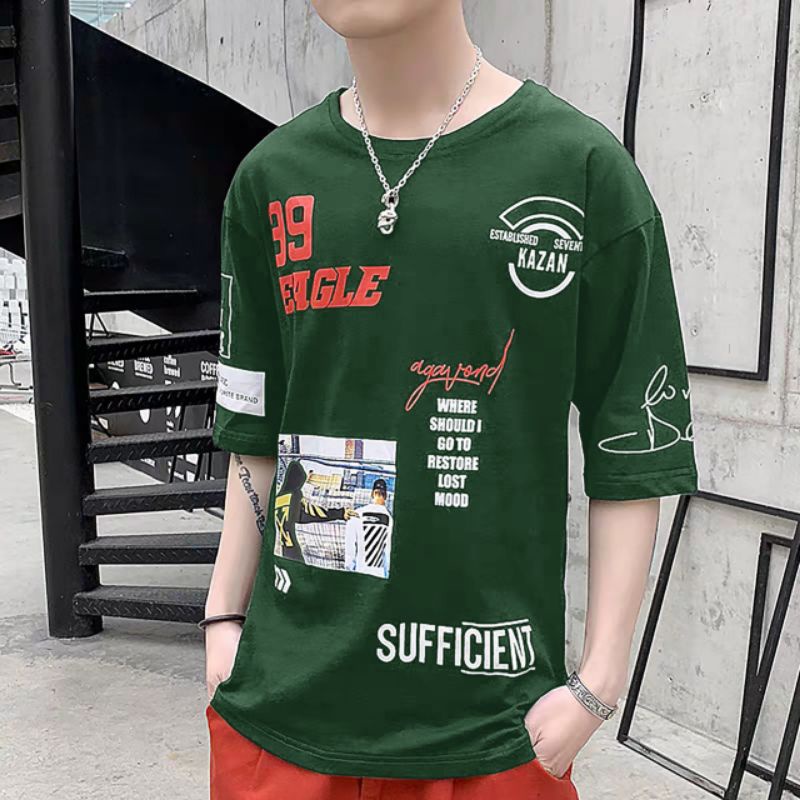 BAJU TSHIRT COWOK PRIA ATASAN KAOS LENGAN PENDEK SUFFICIENT FASHION DISTRO