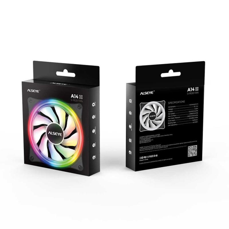 Alseye Fan Casing 14Cm Gaming A-14 S-RGB Silent - Fan Case 14cm