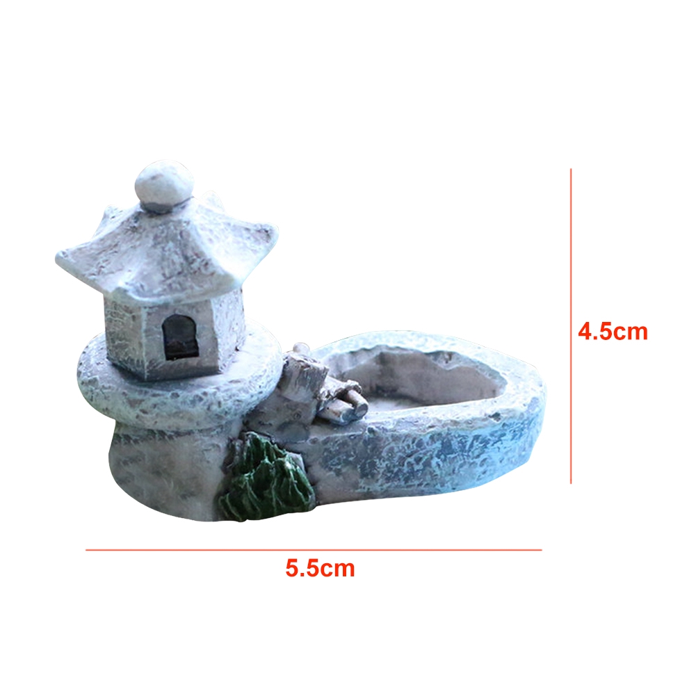 Resin Aquarium Handmade Mini Tower Diy Craft Landscape Pool Garden