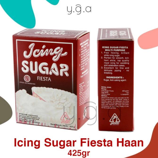 

Icing Sugar Fiesta / Tepung Gula Haan 425gr KOMPLIT Kode 1348