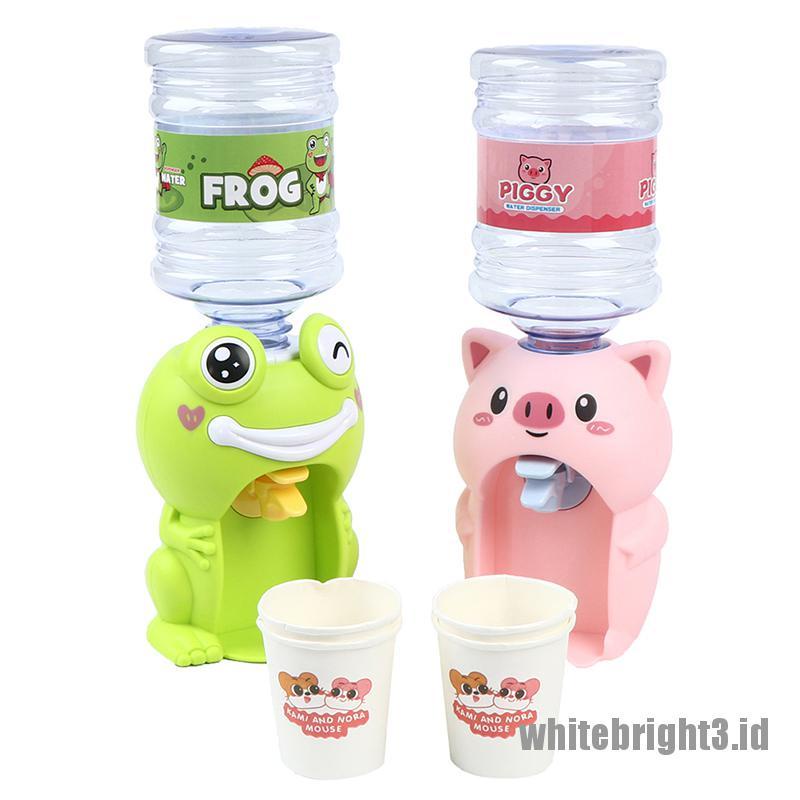 (white3) 1pc Mainan Dispenser Air Minum Mini Ukuran 8x23cm Untuk Anak Bermain Peran