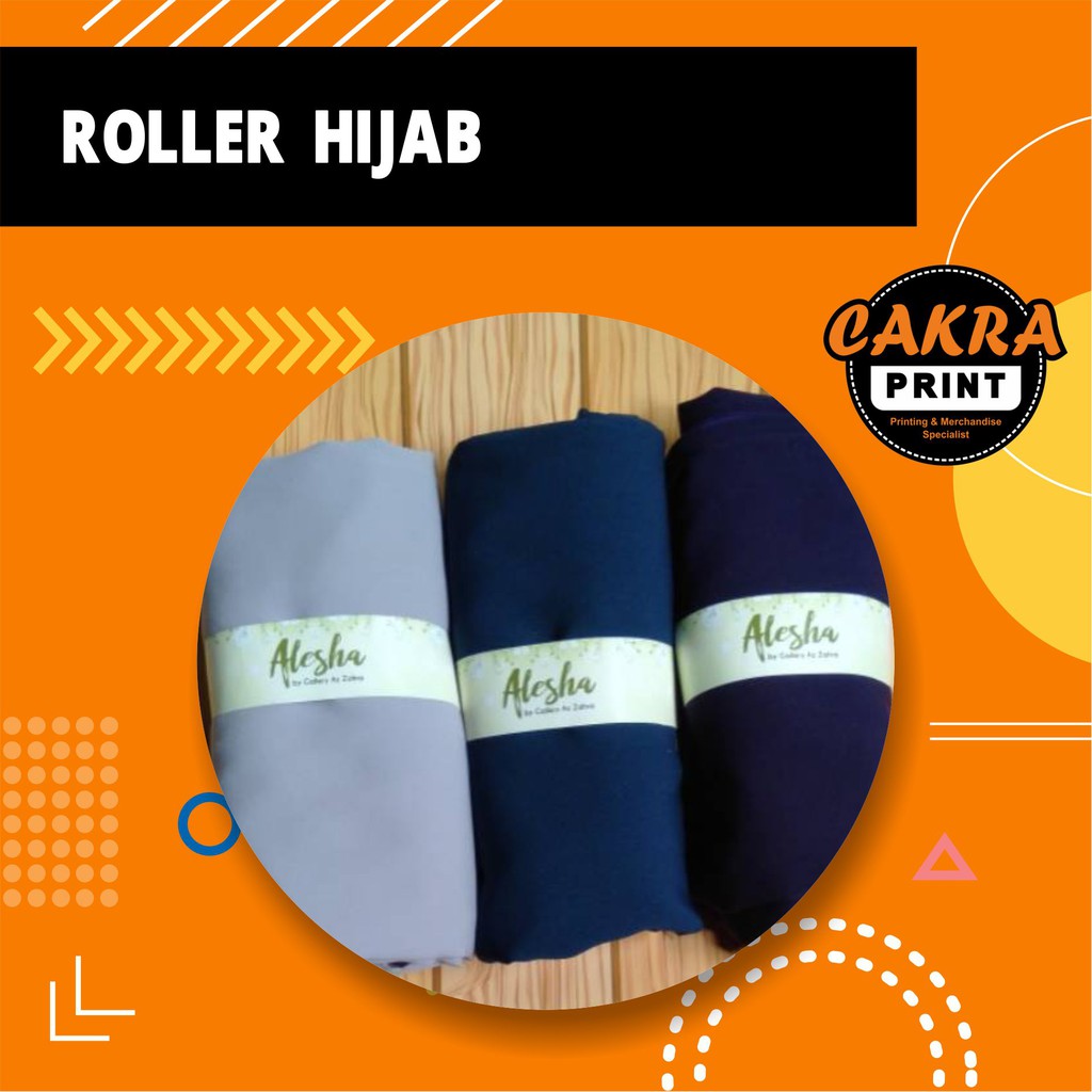 

Cetak Roller Label Pengikat Penggulung Hijab MURAH (isi 100Pcs)