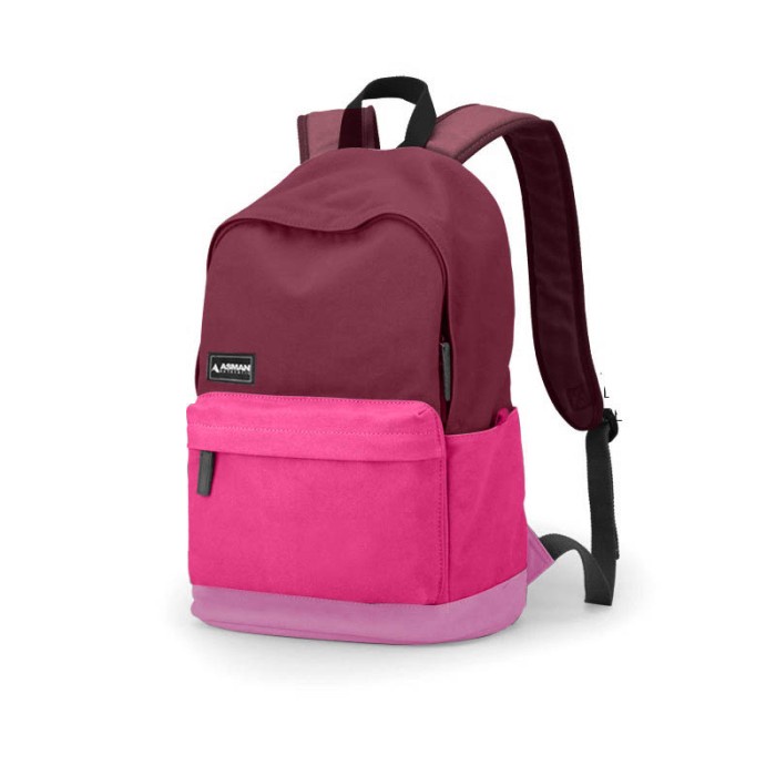 tas wanita Asman Authentic - Tas Ransel Sporty Pria Wanita AT593 - Pink import branded tas pinggang 