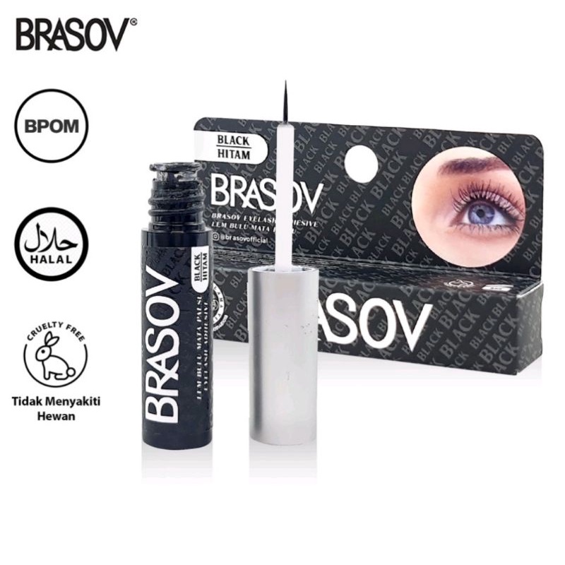 BRASOV Lem Bulu Mata Palsu 8 ML Halal Eyelash Adhesive BPOM - Brasov