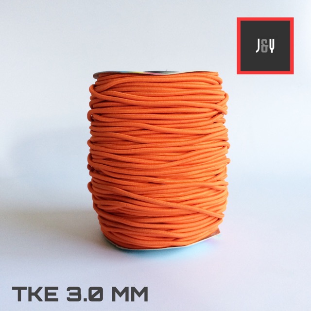 Tali kur karet elastis 3.0 cm orange
