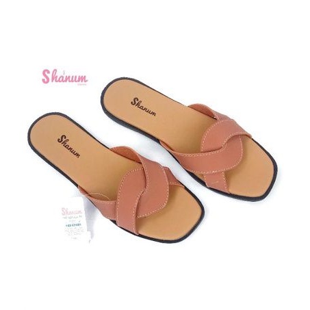 Sandal slop wanita terbaru/sendal selop v