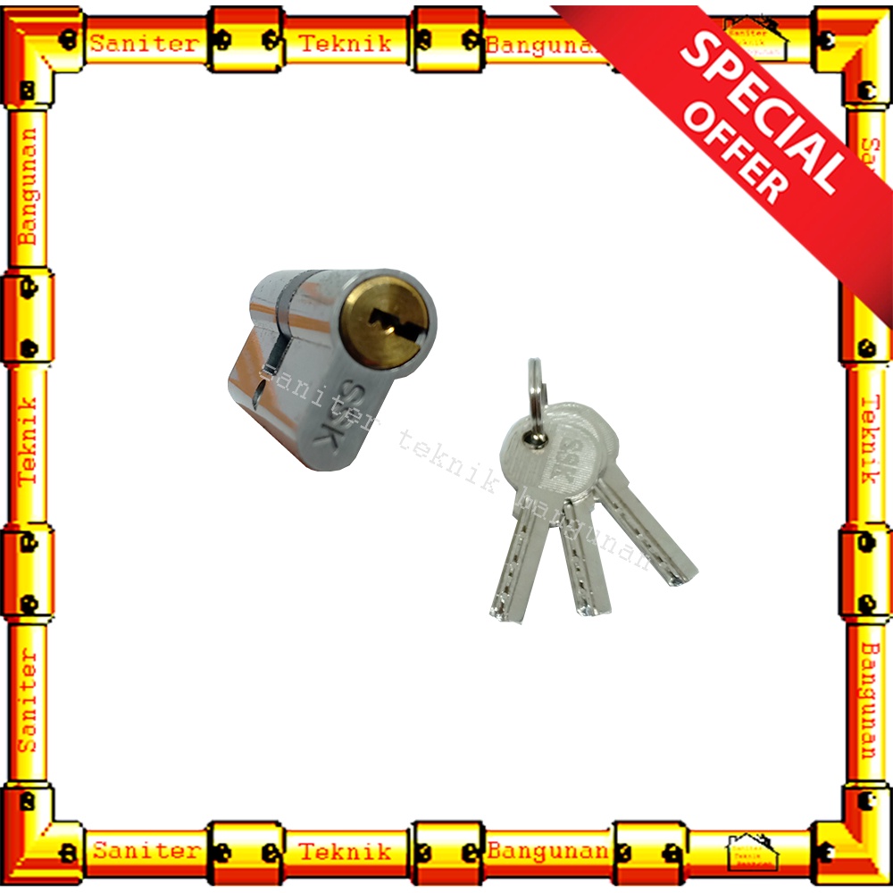 Silinder Kunci Pintu Kecil Komputer Key SSK Cylinder Kunci 60MM