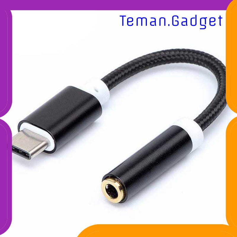 TG-AI228 ADAPTER USB TYPE-C KE 3.5MM AUDIO PORT BRAIDED - PJ1645-01