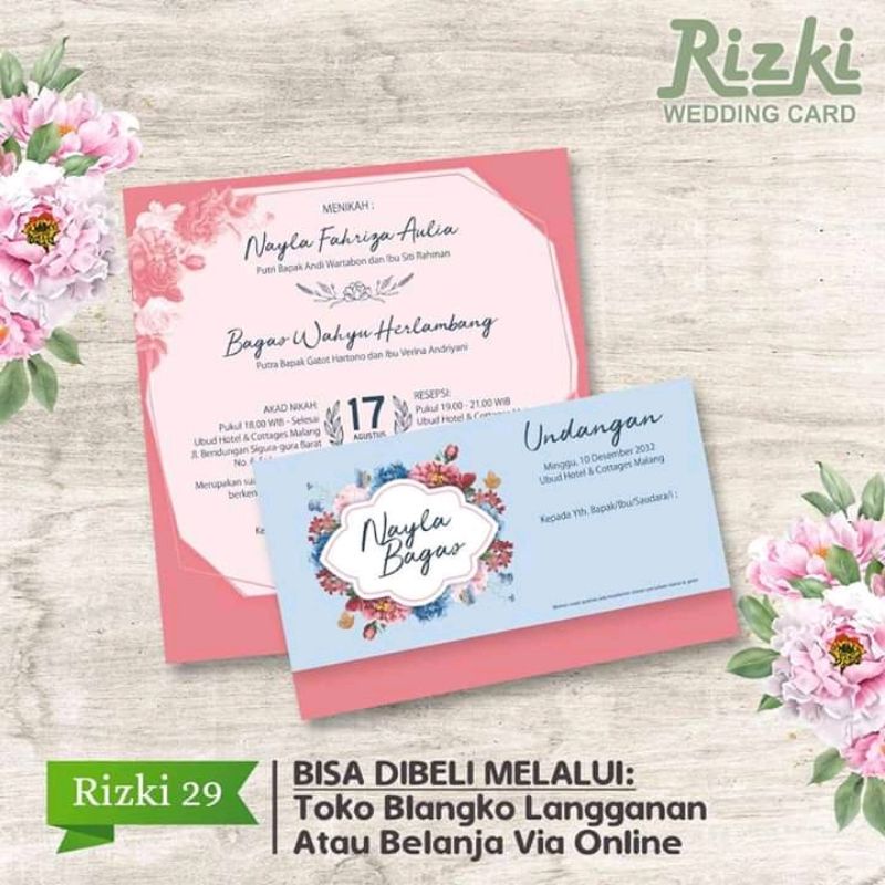 cetak undangan rizki 29 | rizki 29