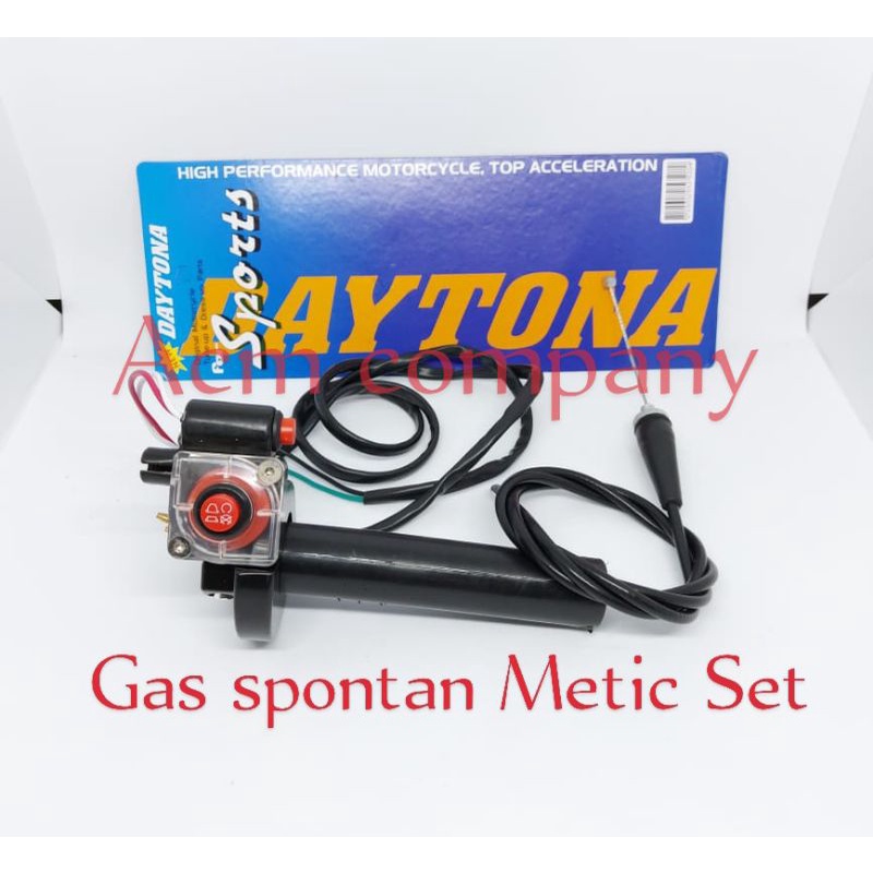 Gas Spontan Motor Matic Daytona Tombol / Selongsong Gas Matic