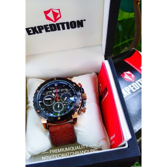 jam tangan preloved Expedition Preloved E6669M chronograph semimatic bekas berkulitas