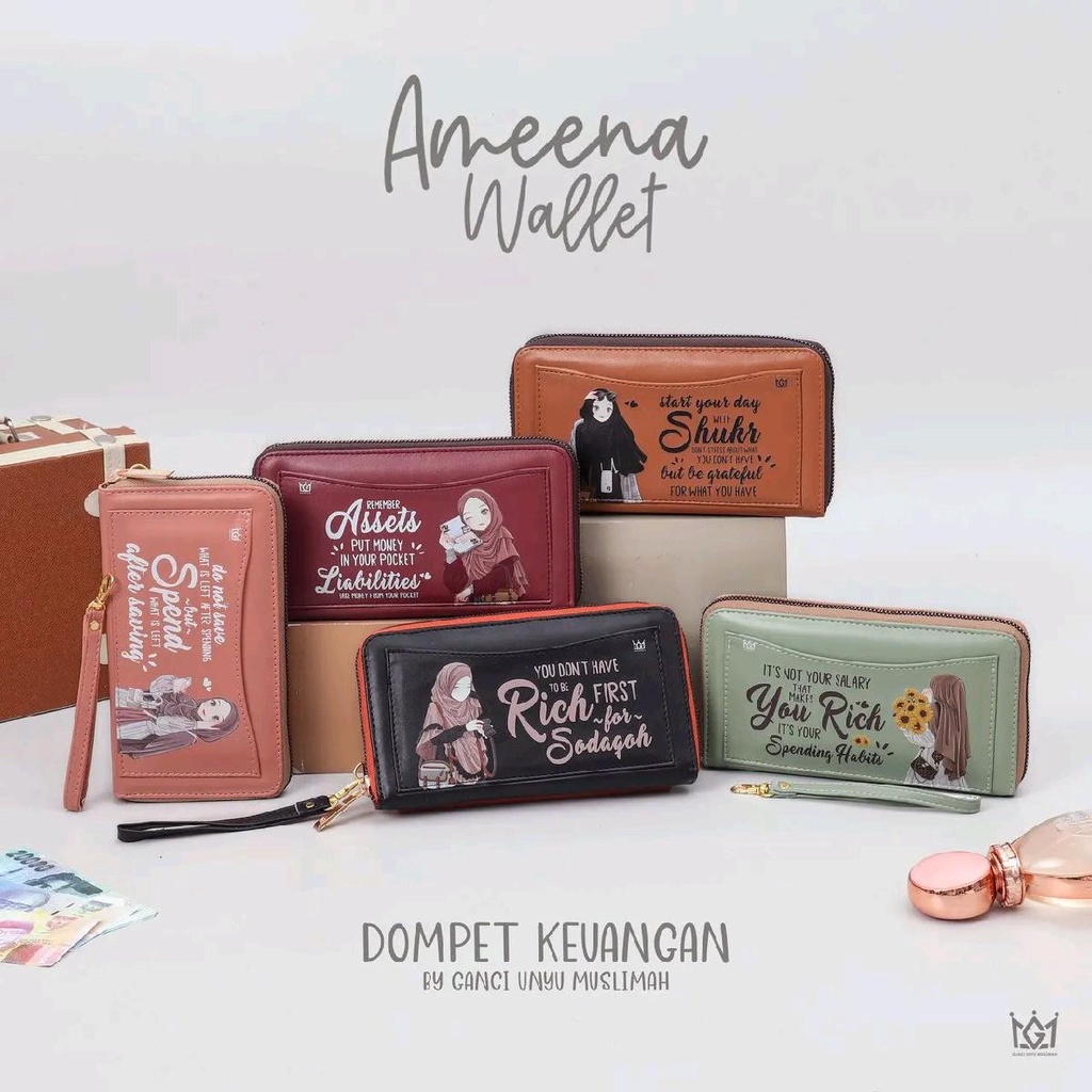 Ameena Wallet By Ganci Unyu Muslimah Terbaru