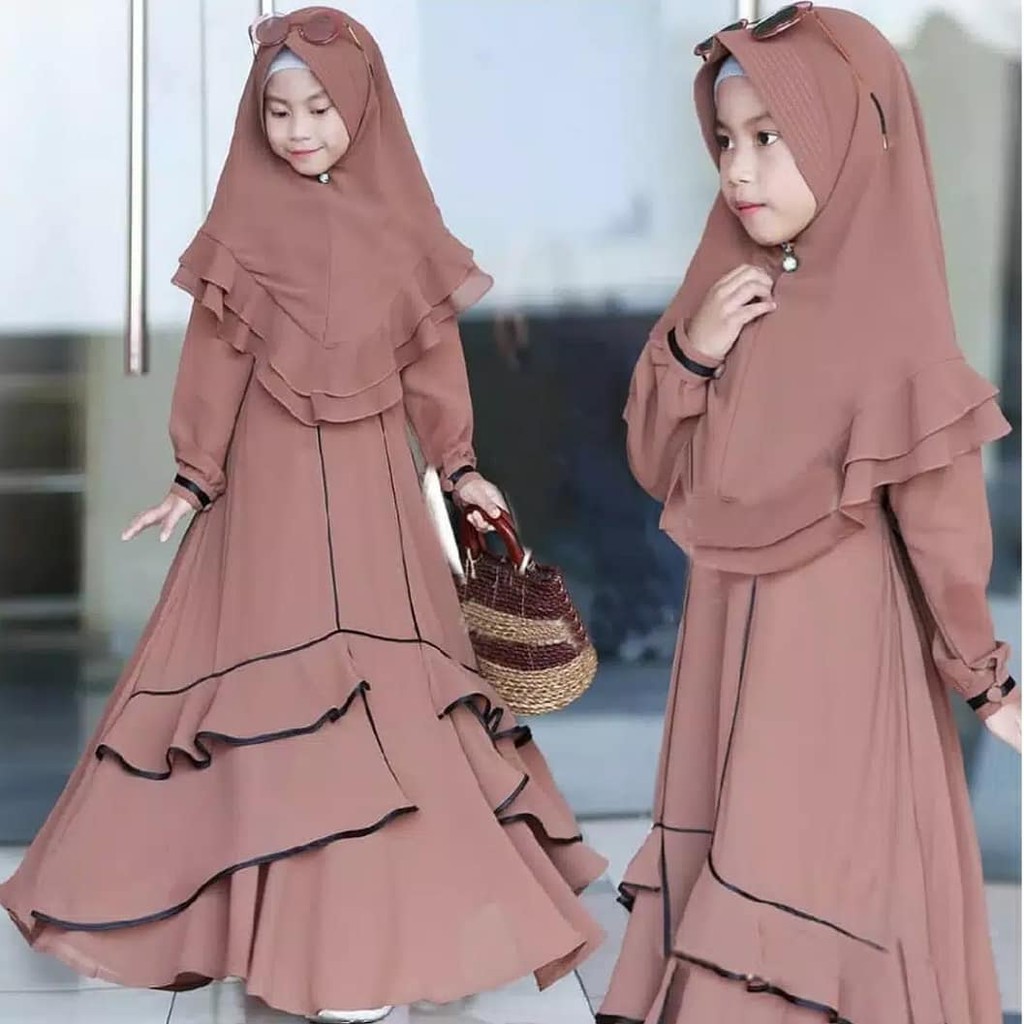 Promo Tamara Syari Kids Mosscrape Gamis Anak 7 10 Tahun Perempuan Murah Kekinian Gamis Anak Tanggung Shopee Indonesia