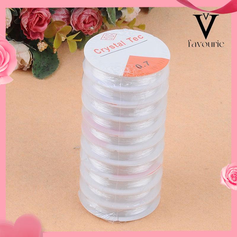 [COD]Aksesoris Perhiasan DIY Transparan Putaran Elastis Kawat Manik-manik Kawat Kristal Aksesoris Gelang-FA