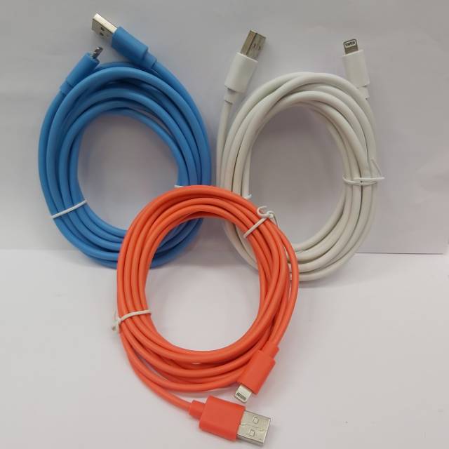 Cable Data for Iph 5/6/6+/7/7+/8/8+/ Panjang 3M Lightning cable