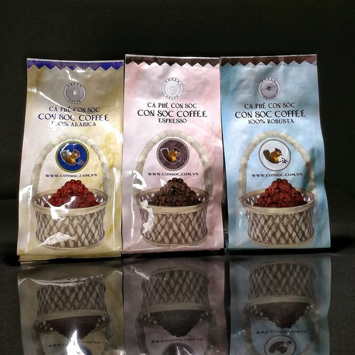 

Con Soc Coffee Vietnam Bean Biji Arabica Robusta (not Trung Nyugen)