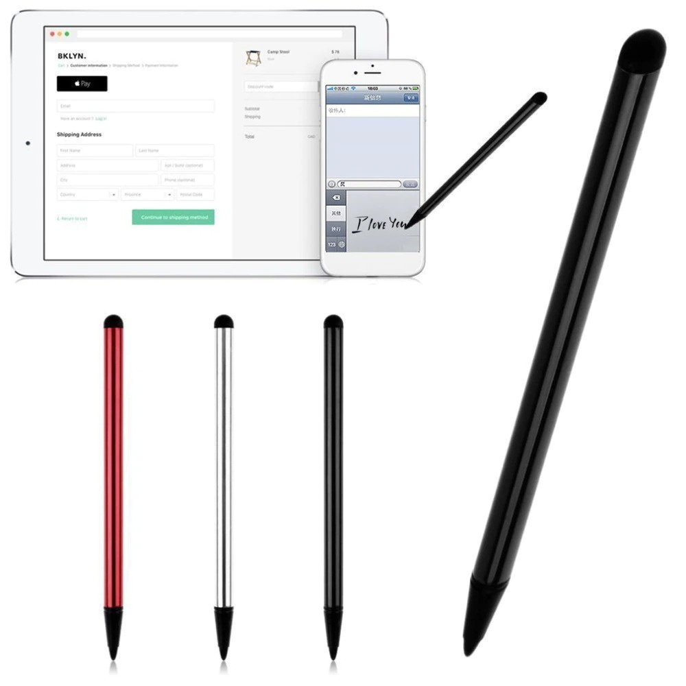 Stylus Pen Capacitive Touch Screen Android Universal 2 In 1 Pulpen Layar Sentuh Hp Tablet Android Ios