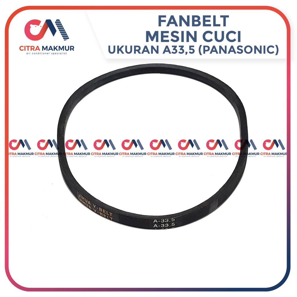 Vanbelt A33.5 Mesin Cuci Panasonic V Van Fan Belt Panbel Fanbelt Vbelt Pan A 33,5