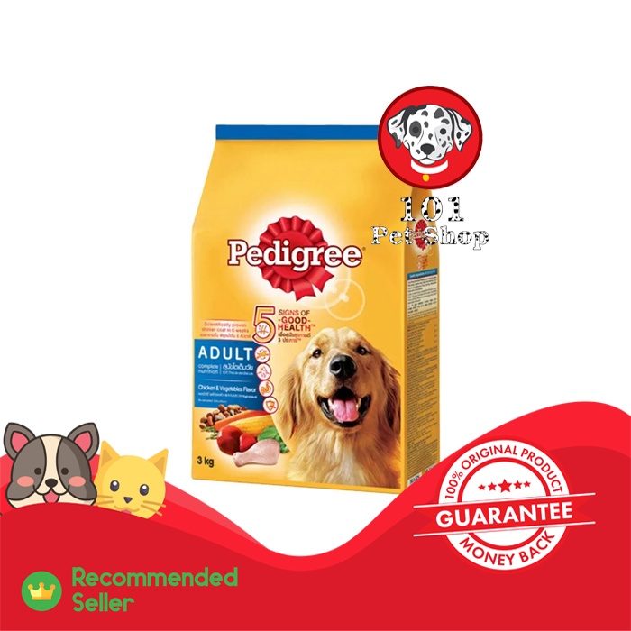 MAKANAN ANJING PEDIGREE CHICKEN &amp; VEG 3KG