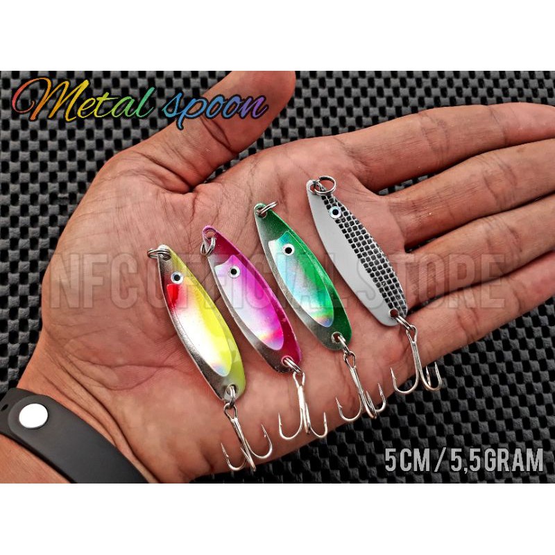 Lure Metal Spoon 5 cm / 5,5 gram WARNA KILLER Rekomendasi untuk ultralight casting