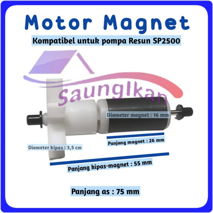 Rotor Magnet Kipas Pompa Celup RESUN SP 2500