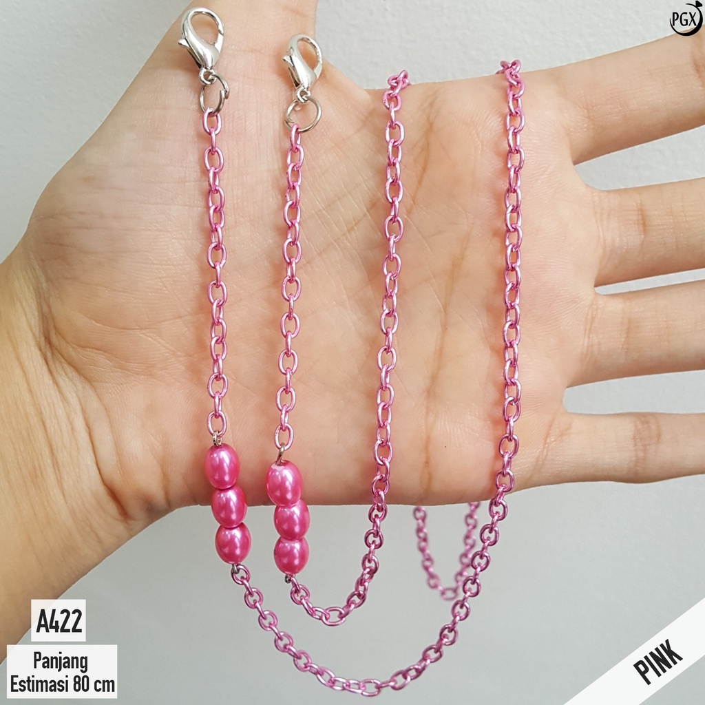 PGX Strap Masker - Tali Masker - Kalung Masker Mute Kristal Kaca Berkilau Aksesoris Fashion A422