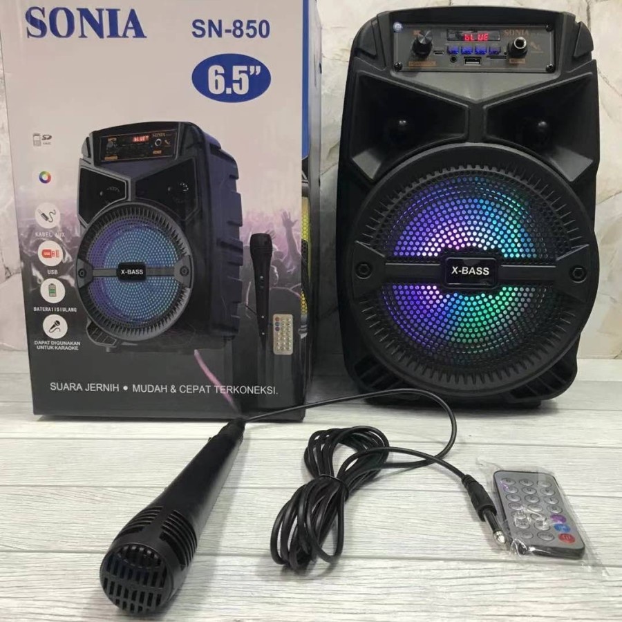 Speaker Bluetooth Sonia SN-850 ORIGINAL - Speaker Portable Karaoke 805