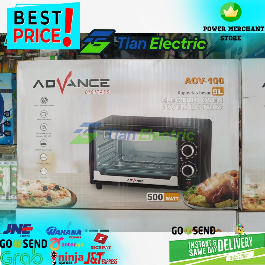 ADVANCE AOV-100 Electric Oven / Oven Listrik 9 Liter