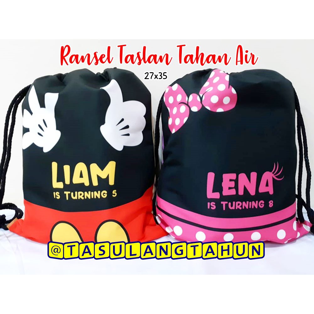 

NEW! Tas Souvenir Ultah GoodieBag Bingkisan TASLAN UNICORN ANTI AIR frozen cinderella mickey ROBLOX