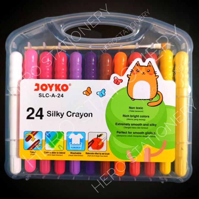 

Krayon Halus Silky Crayon Joyko 24 Warna Slc-A-24