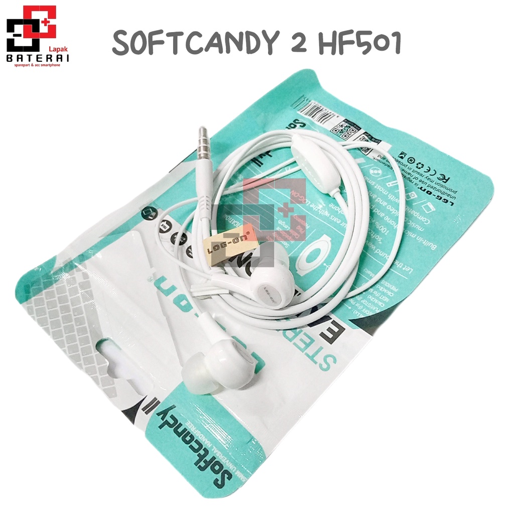 LOG - ON HF501 SOFT CANDY II In ear Earphone STEREO | Handsfree | headset | hedset