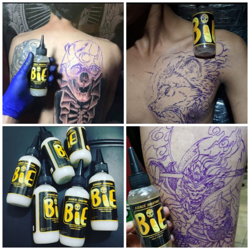 Jual 4oz tattoo stencil solution bie stencil gel untuk menjiplak gambar stuff Shopee Indonesia