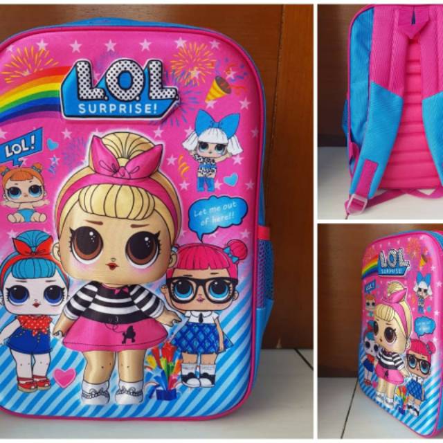 tas ransel anak laki laki kepala robot / tas anak permpuan / tas anak skolah timbul