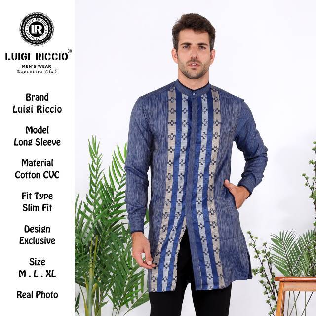 ~(JFH8)CUCIGUDANG# KOKO PAKISTAN| KOKO PAKISTAN LENGAN PANJANG| FASHION KOKO PRIA| LUIGI RICCIO ```